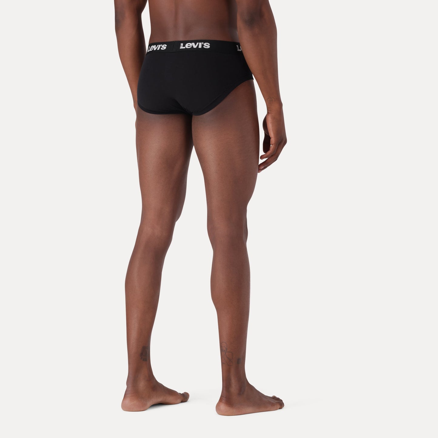 LEVI'S® MEN'S SOLID LOGO BRIEFS (2 PACK) - DARK INDIGO - FLAT FINISH