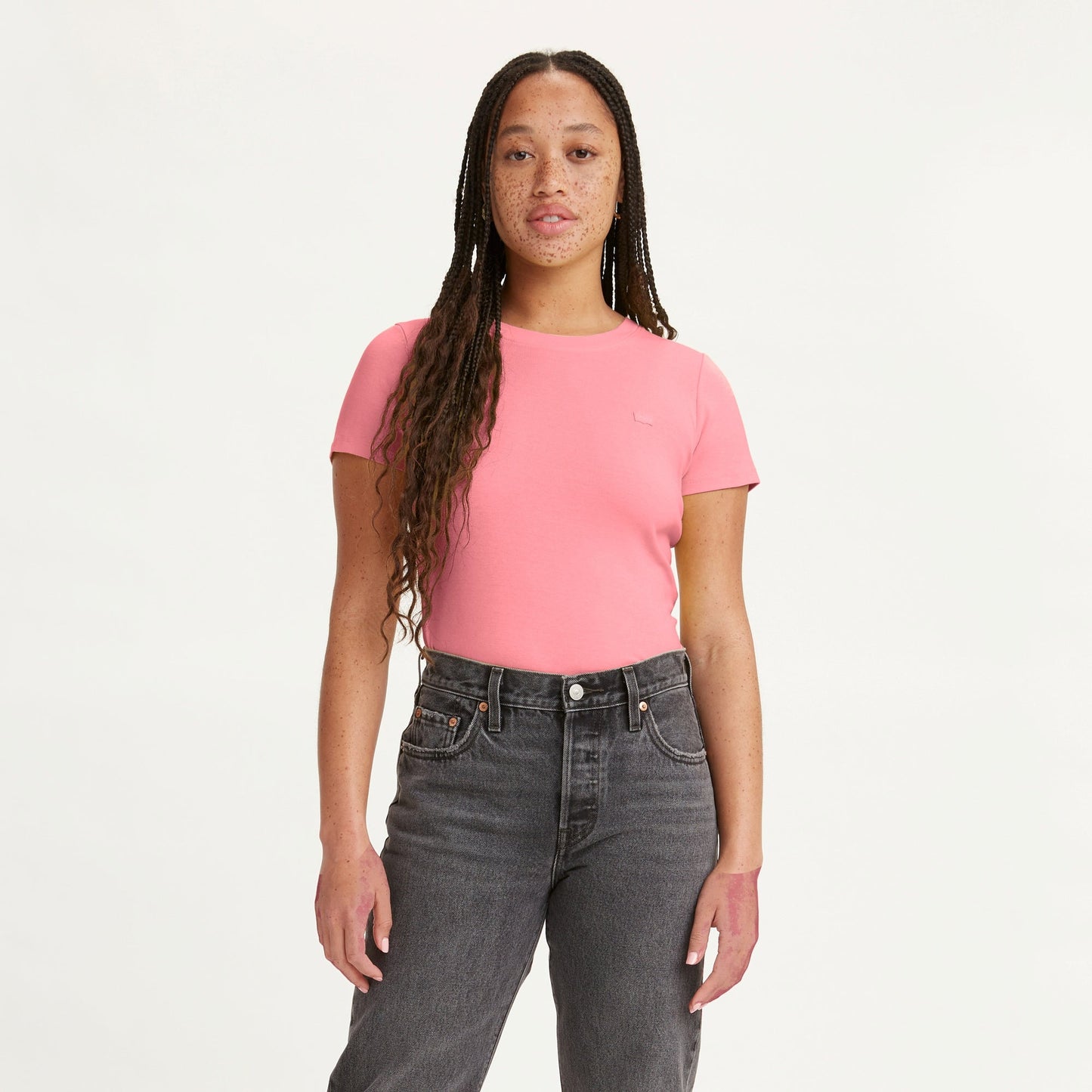 SHORT-SLEEVE RIBBED BABY T-SHIRT - RED