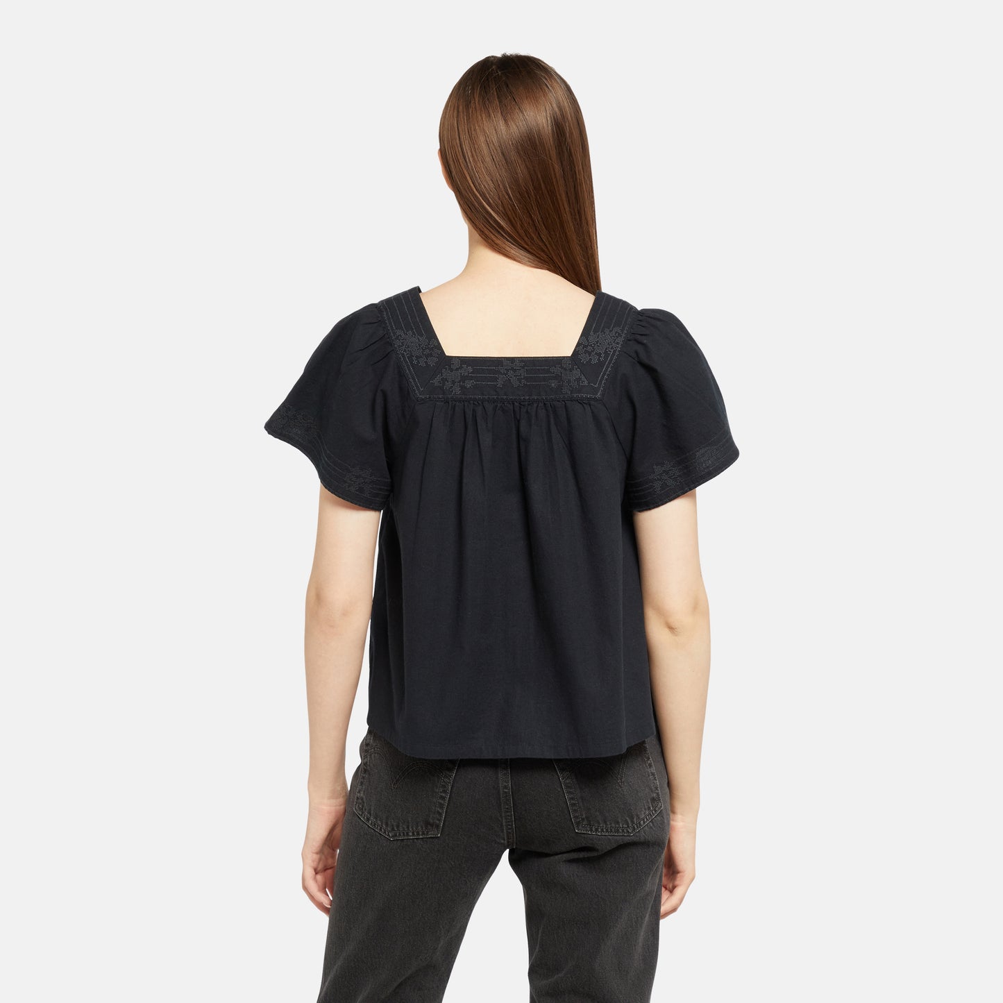 AMBRE BABYDOLL TANK ANTHRACITE NIGHT
