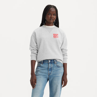 GRAPHIC SIGNATURE CREWNECK SWEATSHIRT - GREY