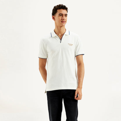 LEVI’S® MEN'S SOLID SLIM FIT POLO T-SHIRT - WHITE