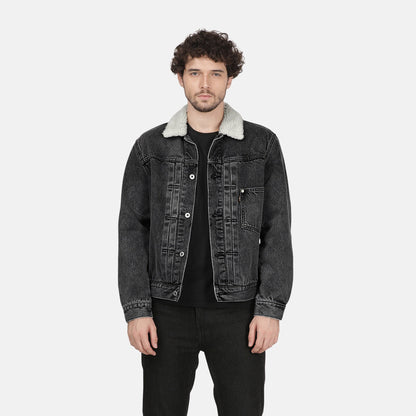 LINED TYPE I TRUCKER SOME TIME ALONE LIN - GREY