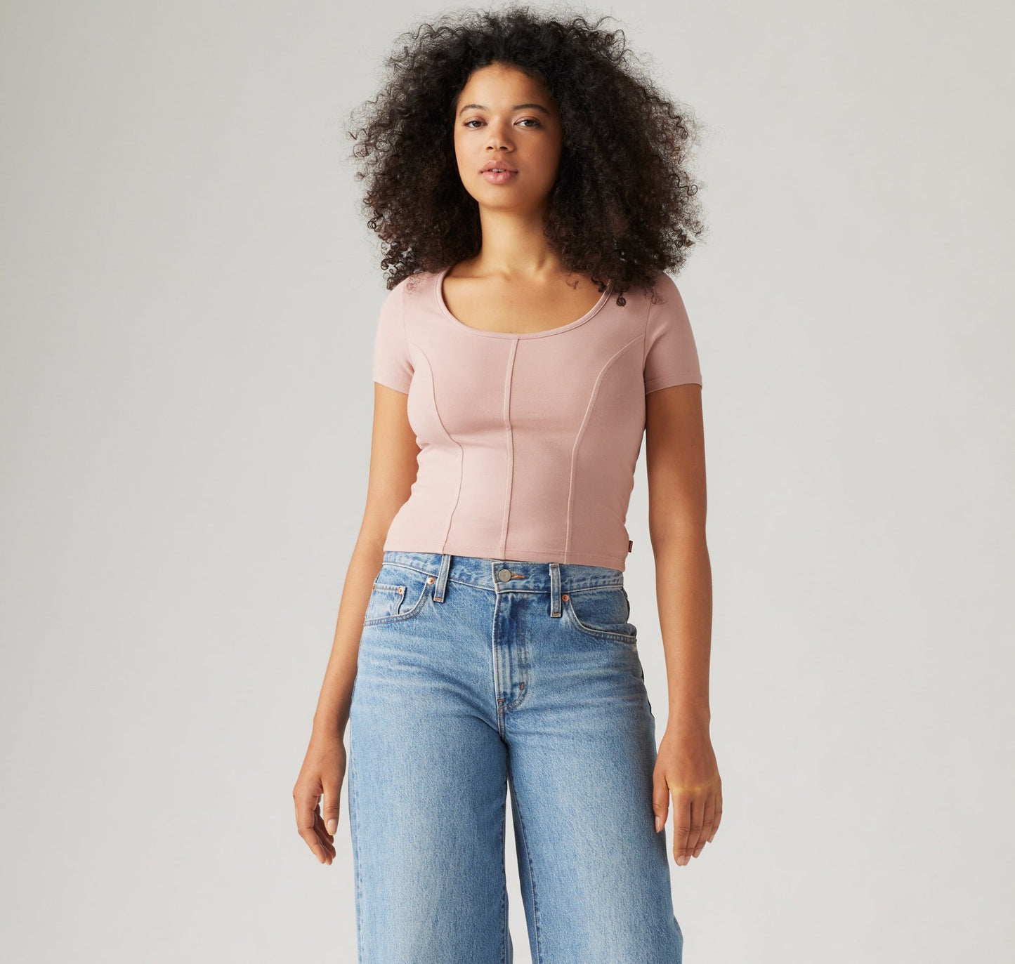 LEVI’S® WOMEN’S MARS CORSET T-SHIRT - RED