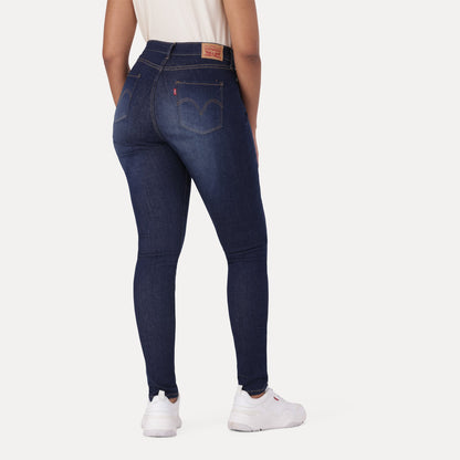 LEVI'S® CURVY SUPER SKINNY - DARK INDIGO - WORN IN
