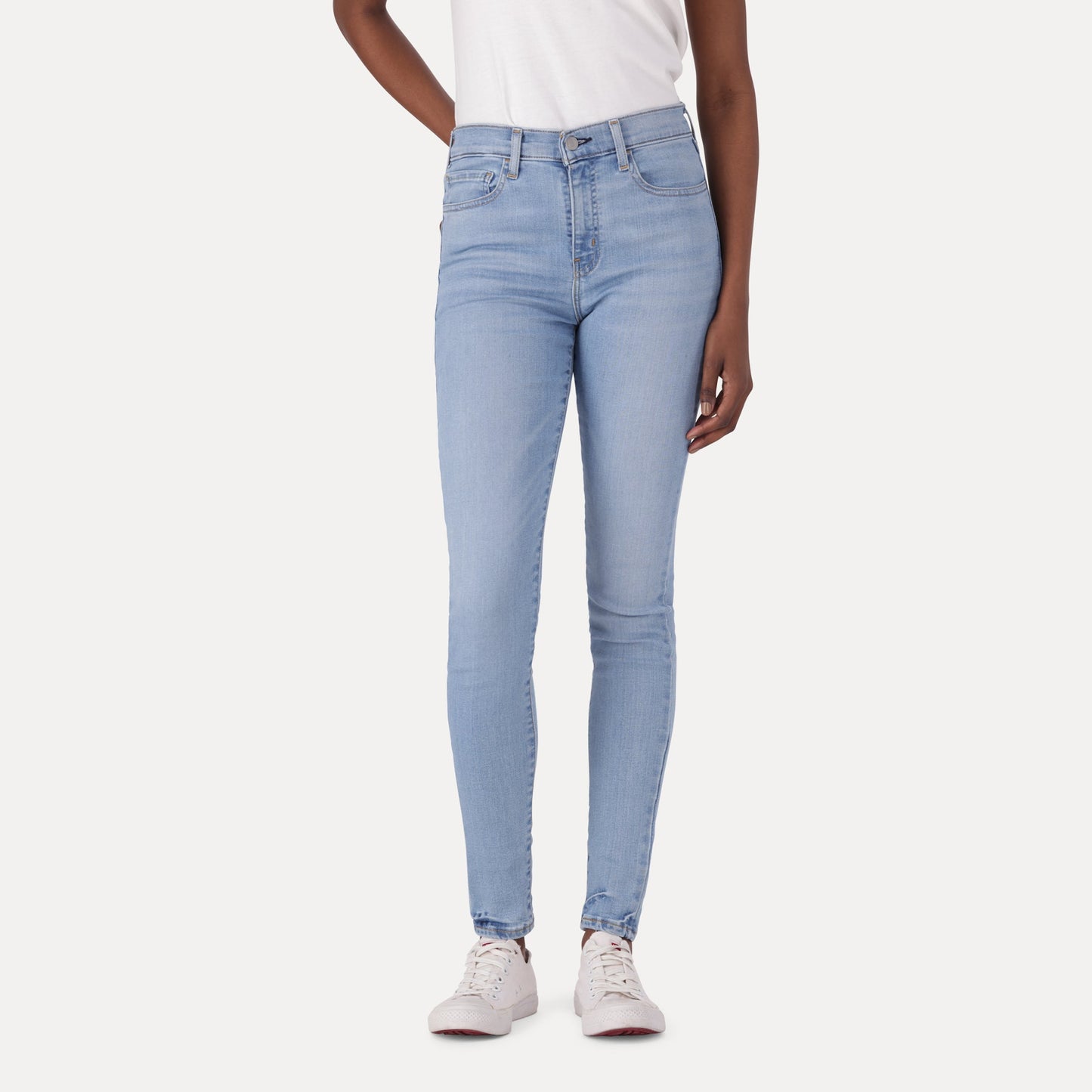 LEVI'S® WOMEN'S 720™ HIGH-RISE SUPER SKINNY JEANS - MED INDIGO - WORN IN
