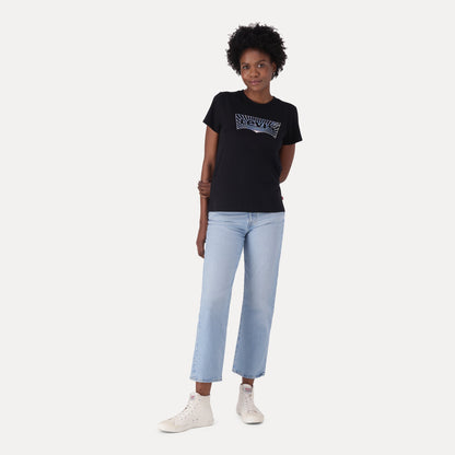 RIBCAGE STRAIGHT ANKLE Z LET'S SHARE- MED INDIGO - FLAT FINISH