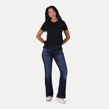 LEVI'S® WOMEN'S CURVY FLARE  - DARK INDIGO - WORN IN