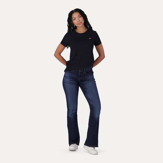 LEVI'S® WOMEN'S CURVY FLARE  - DARK INDIGO - WORN IN