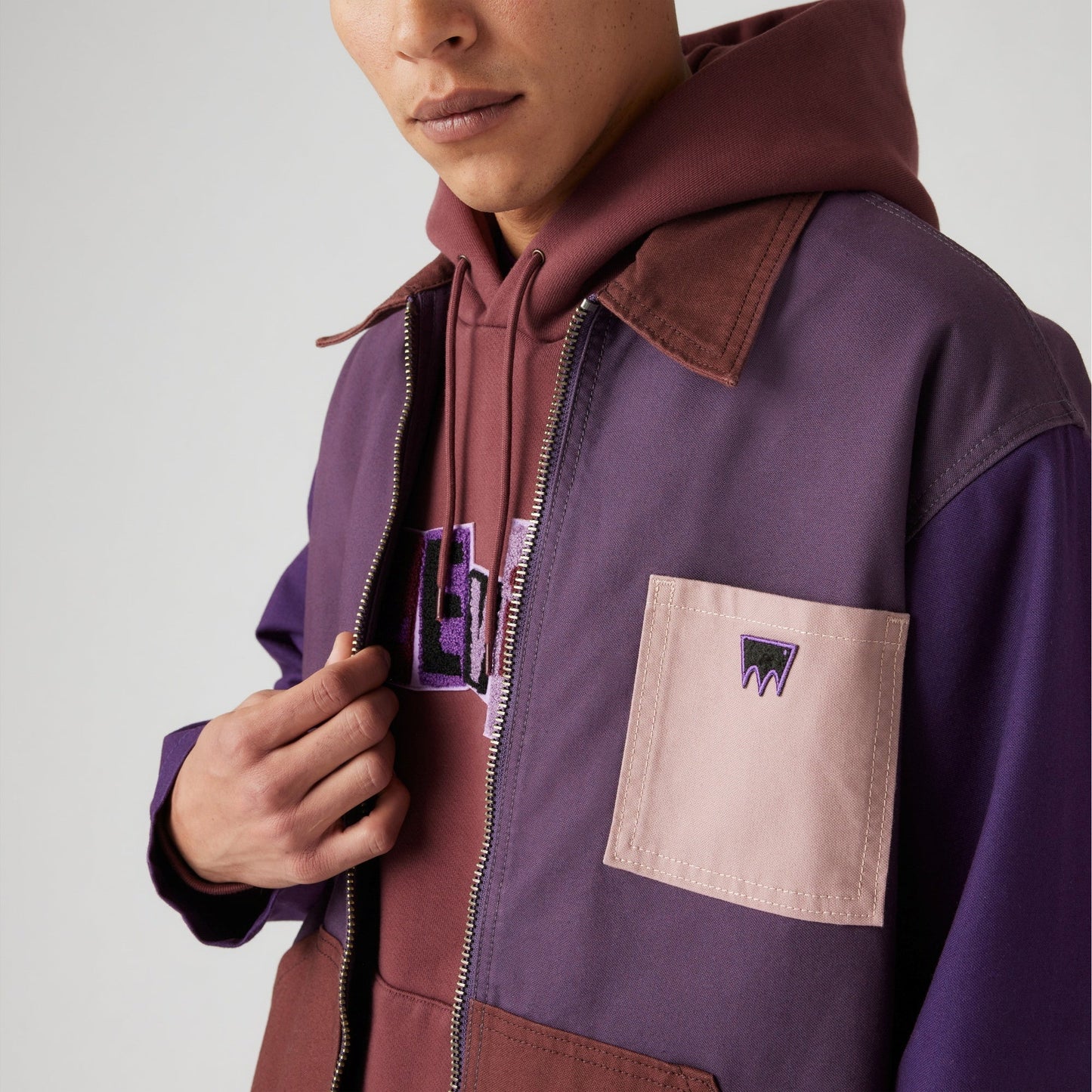 LEVI'S® SKATEBOARDING MEN'S GARAGE JACKET - PURPLE