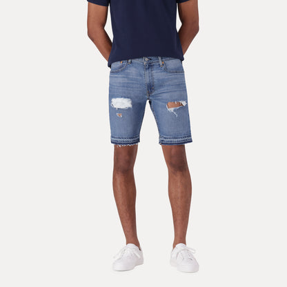 LEVI'S® MEN'S 412 SLIM SHORTS - MED INDIGO - WORN IN
