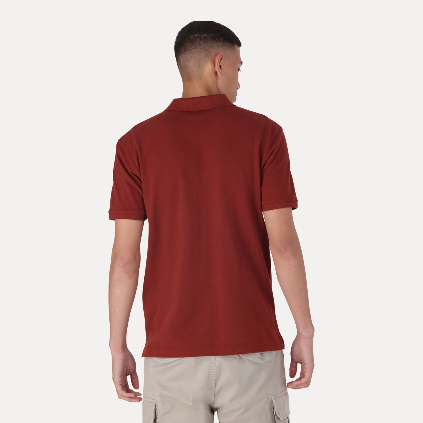 AMA HM POLO FIRED BRICK- RED