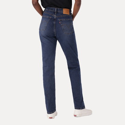 LEVI'S® WOMEN'S WEDGIE STRAIGHT JEANS - DARK INDIGO - WORN IN