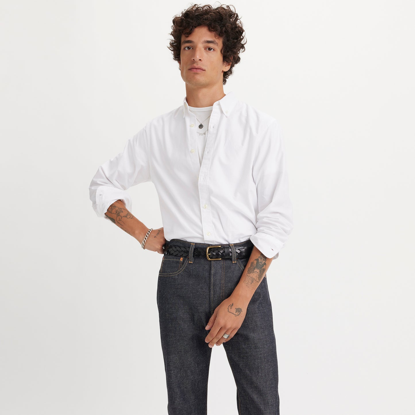 AUTHENTIC BUTTON DOWN BRIGHT WHITE