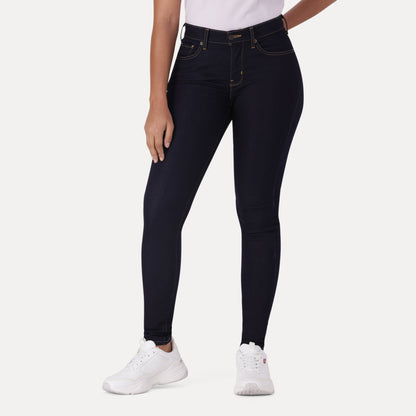 LEVI'S® CURVY SUPER SKINNY - DARK INDIGO - WORN IN