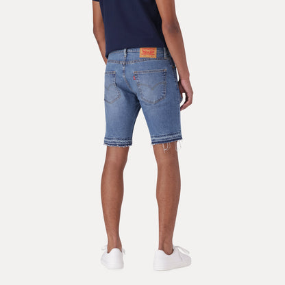LEVI'S® MEN'S 412 SLIM SHORTS - MED INDIGO - WORN IN