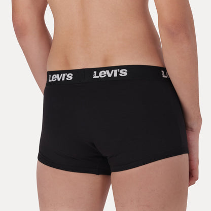 LEVI'S® MEN'S SOLID TRUNKS (2 PACK) - BLACK