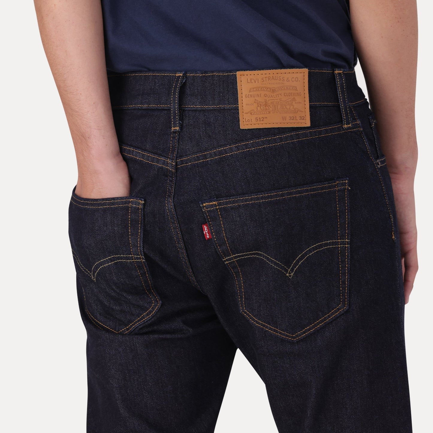 LEVI'S® MEN'S 512™ SLIM TAPER JEANS - DARK INDIGO - FLAT FINIH