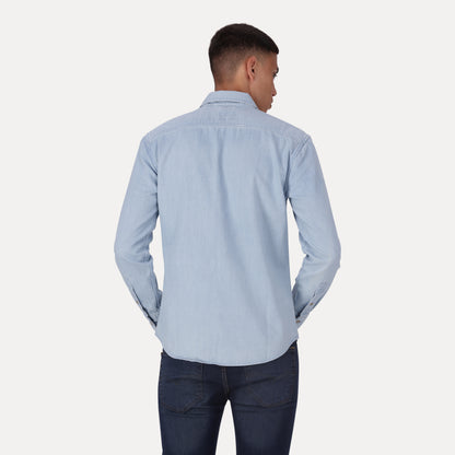 LS BTTRY HM SHIRT SLIM Z OSBORNE LIGHT W