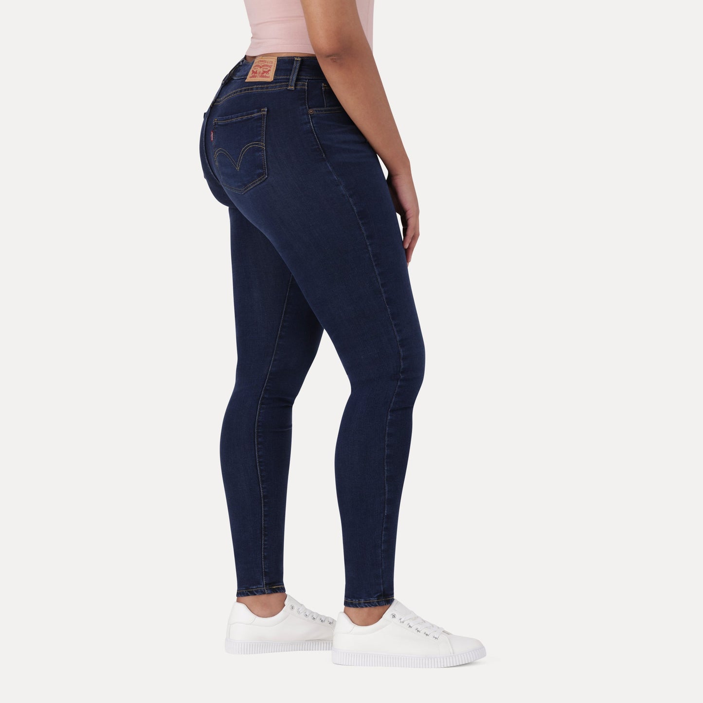 LEVI'S® CURVY HIRISE SUPERSKINNY  - DARK INDIGO - WORN IN