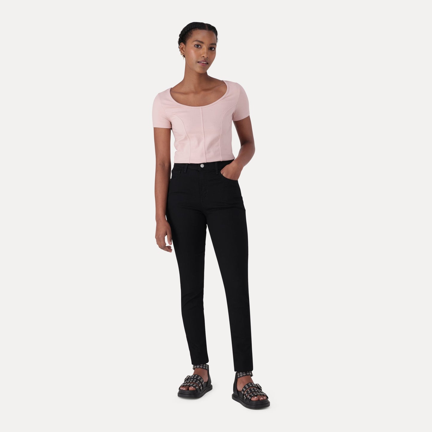 LEVI’S® WOMEN'S 710 MID-RISE SUPER SKINNY JEANS - BLACK