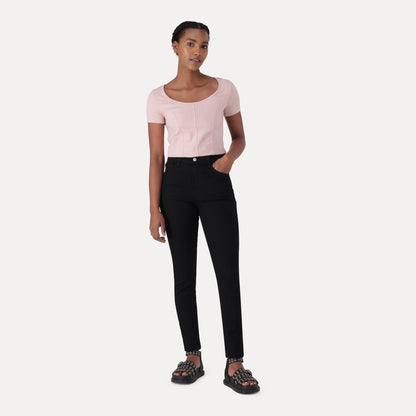 LEVI’S® WOMEN'S 710 MID-RISE SUPER SKINNY JEANS - BLACK
