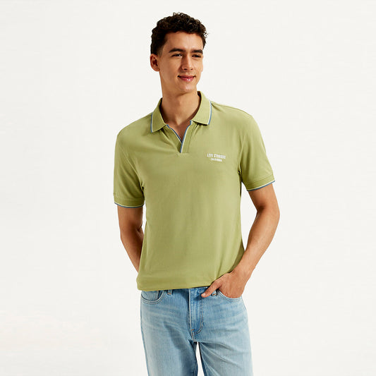 LEVI’S® MEN'S SOLID SLIM FIT POLO T-SHIRT - GREEN