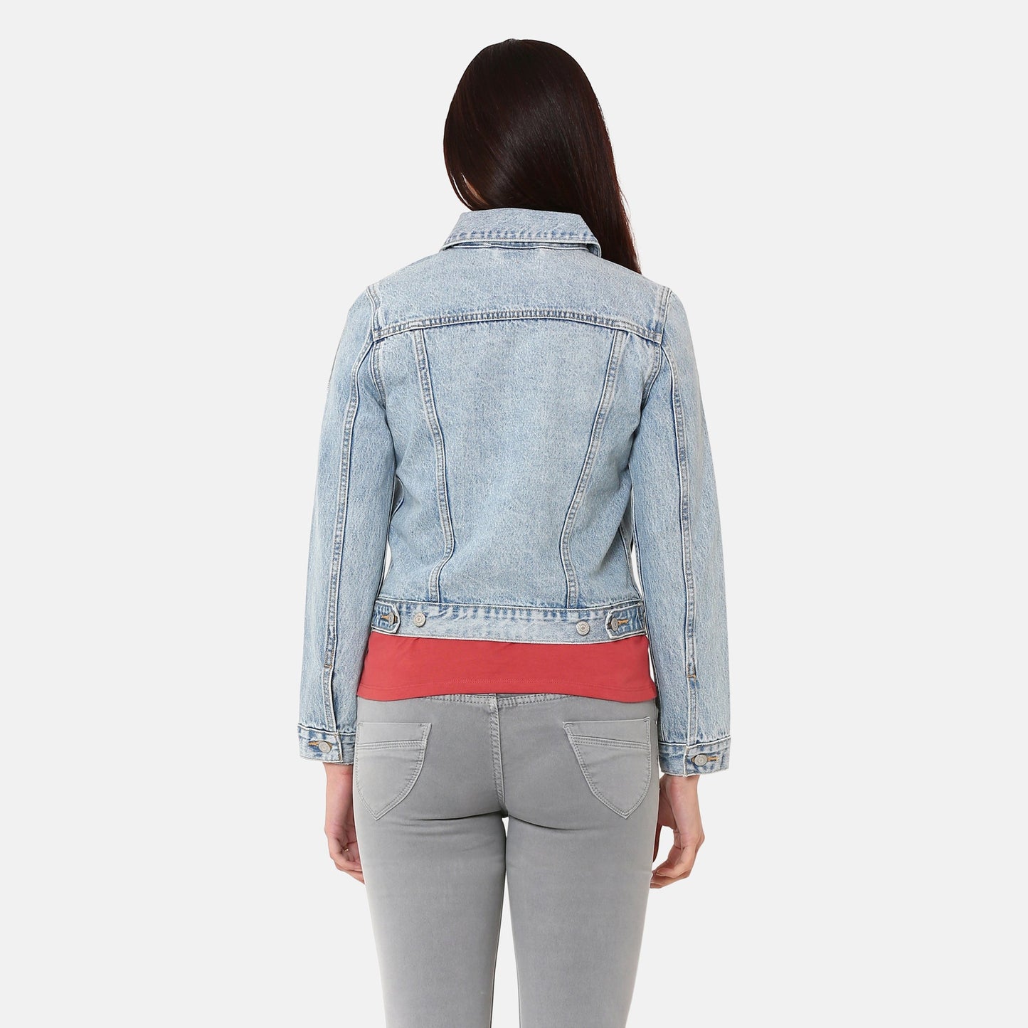 LEVI’S® WOMEN'S ORIGINAL TRUCKER JACKET - LIGHT INDIGO - FLAT FINIH
