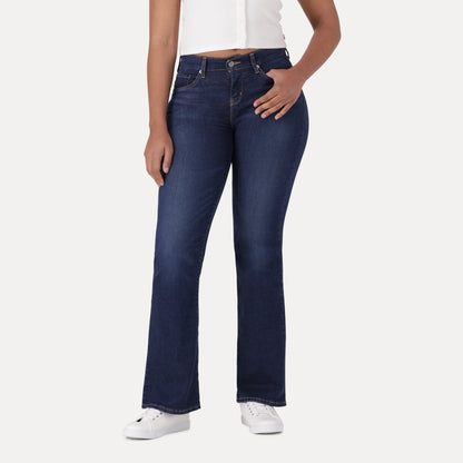 LEVI'S® CURVY FLARE - DARK INDIGO - WORN IN