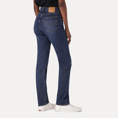 LEVI'S® WOMEN'S WEDGIE STRAIGHT JEANS - DARK INDIGO - WORN IN