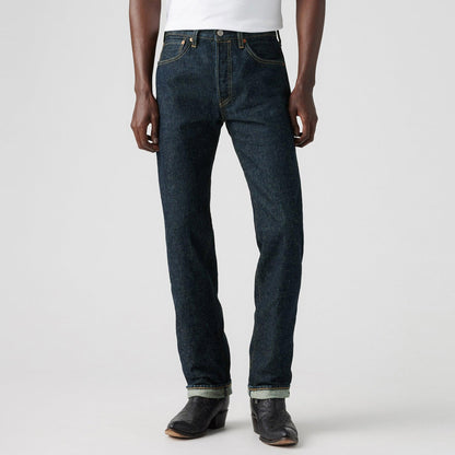 LEVI'S® MEN'S 501® ORIGINAL SELVEDGE JEANS - DARK INDIGO - FLAT FINISH