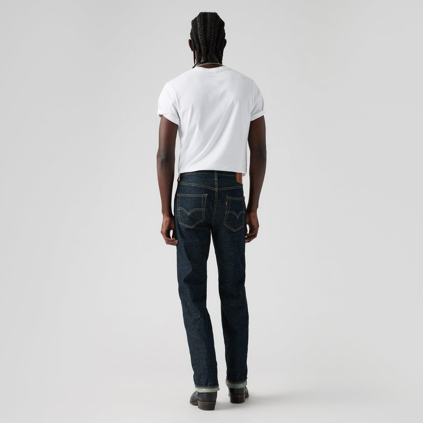 LEVI'S® MEN'S 501® ORIGINAL SELVEDGE JEANS - DARK INDIGO - FLAT FINISH