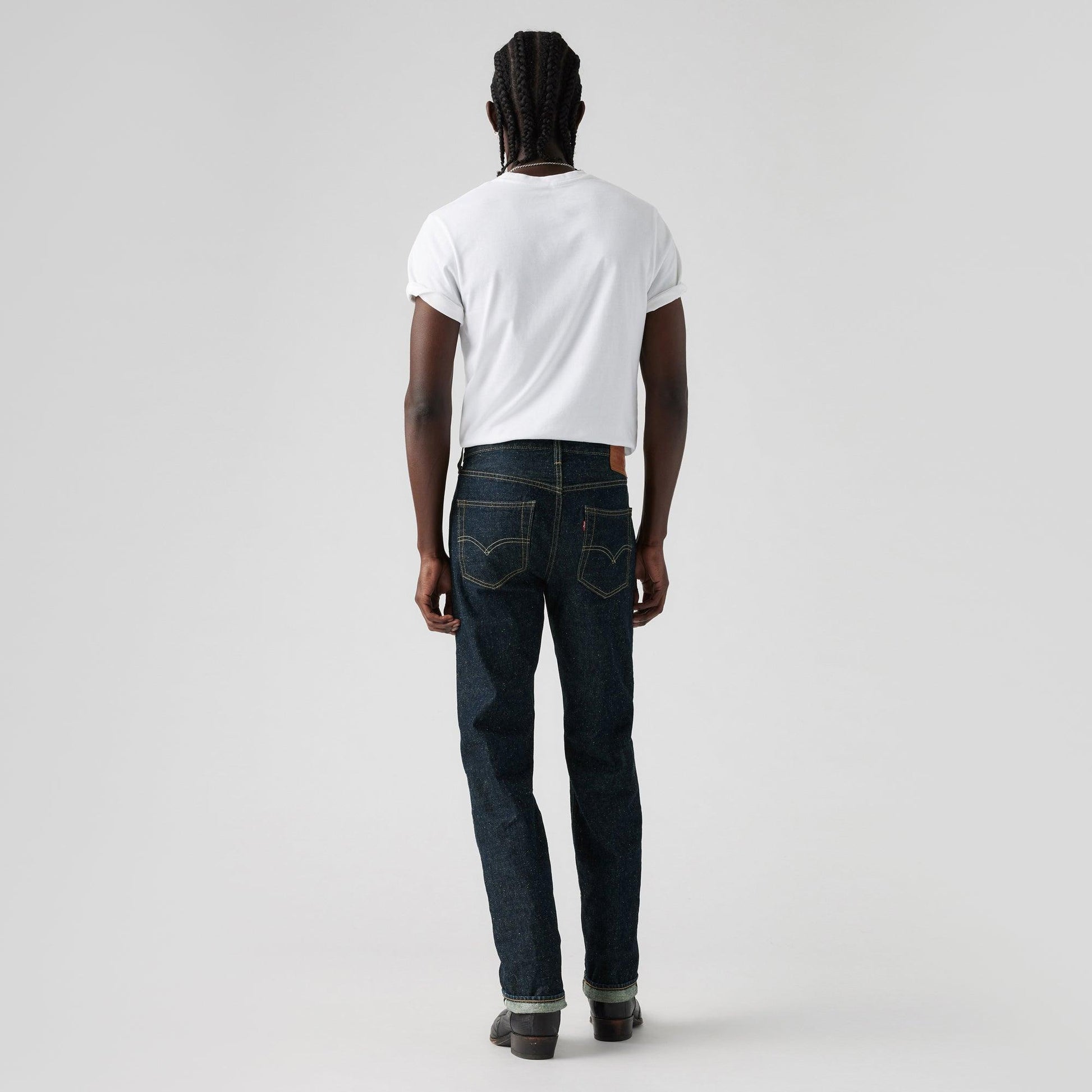 LEVI'S® MEN'S 501® ORIGINAL SELVEDGE JEANS - DARK INDIGO - FLAT FINISH