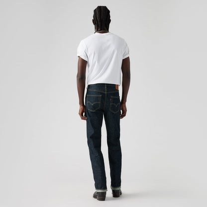 LEVI'S® MEN'S 501® ORIGINAL SELVEDGE JEANS - DARK INDIGO - FLAT FINISH