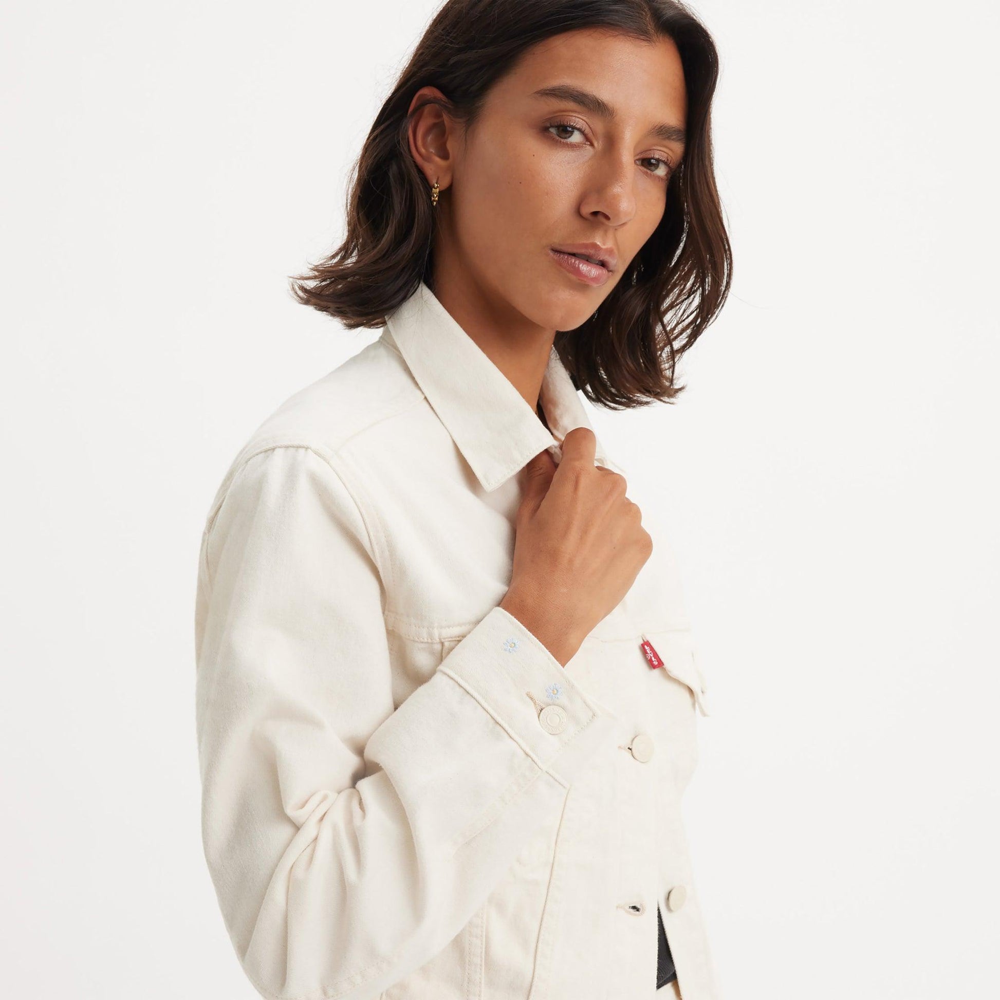 LEVI'S® WELLTHREAD® DOWN TO EARTH TRUCKER JACKET - NEUTRAL