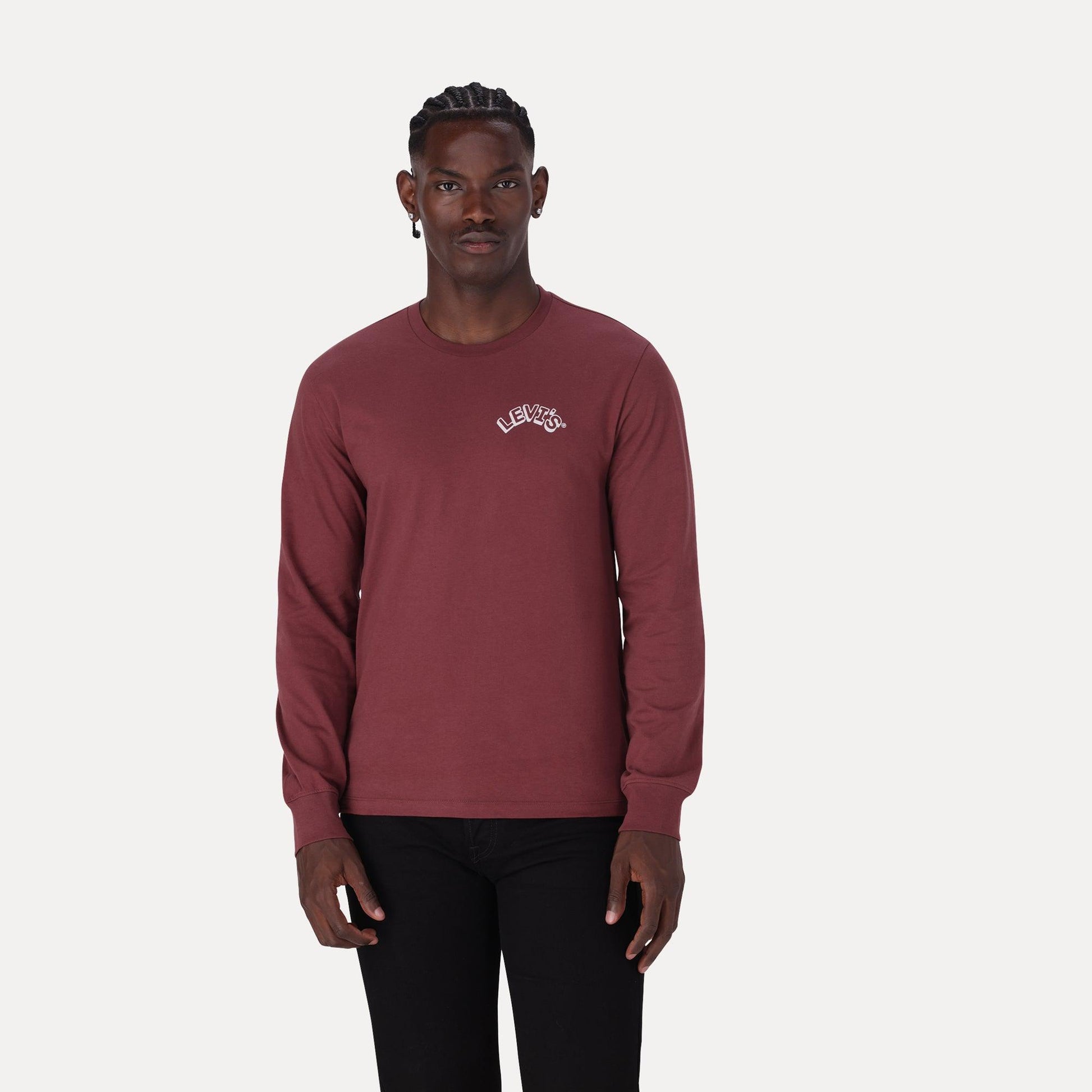 LONG-SLEEVE GRAPHIC AUTHENTIC T-SHIRT - RED