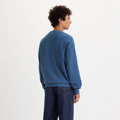 RELAXED FIT GRAPHIC CREWNECK SWEATSHIRT - GREY