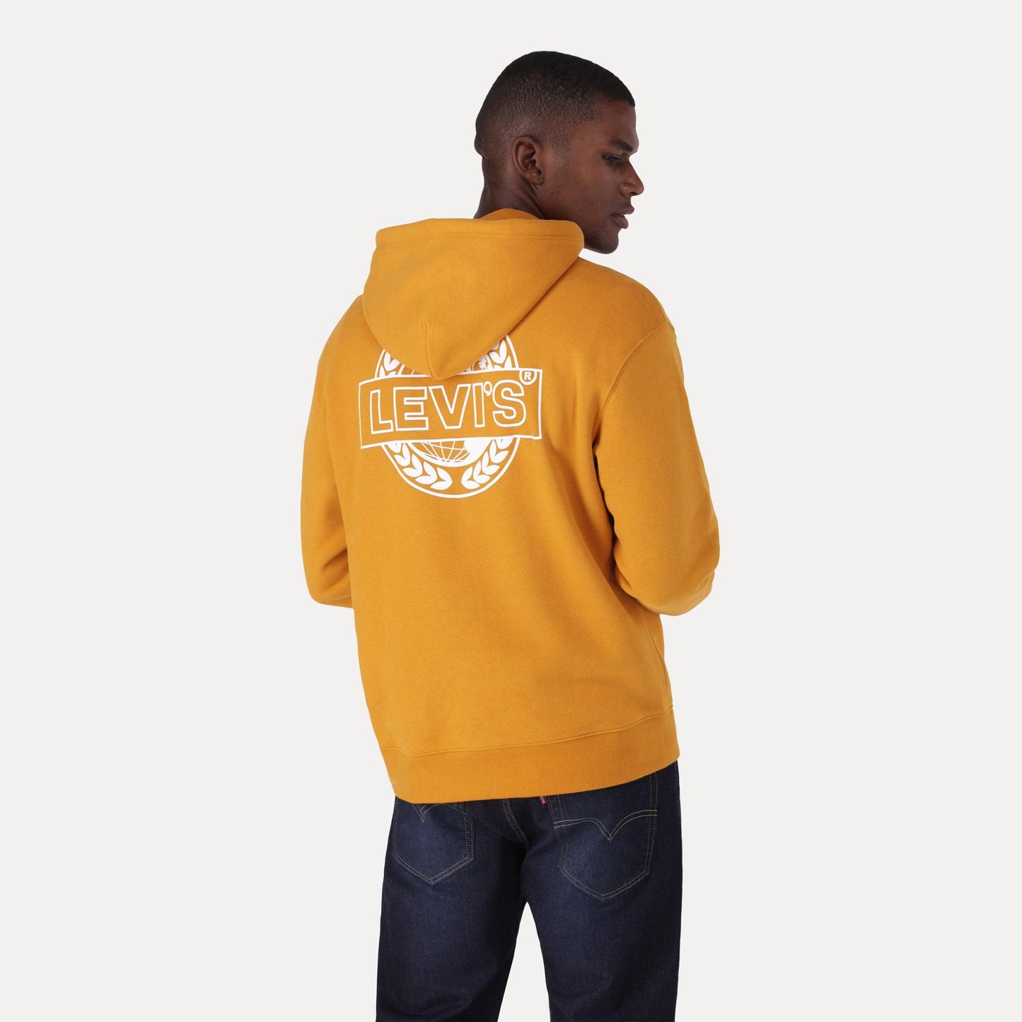 RELAXED FIT GRAPHIC HOODIE - YELLOW