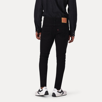 SKINNY TAPER FIT JEANS - BLACK