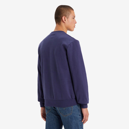 STANDARD FIT GRAPHIC CREWNECK SWEATSHIRT - BLUE