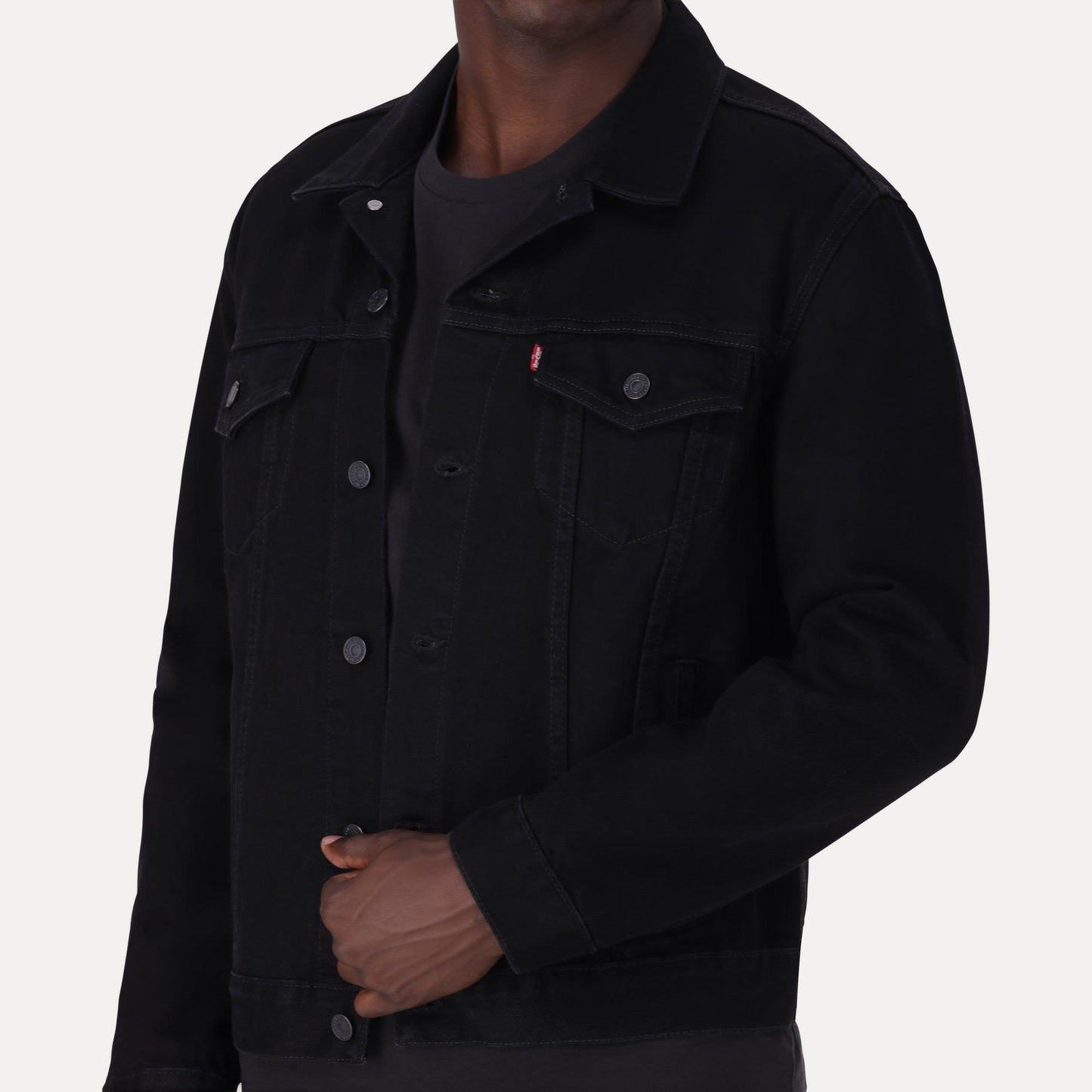 TRUCKER JACKET - BLACK