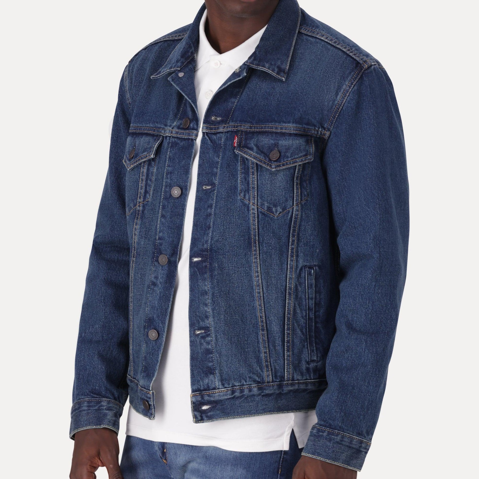 TRUCKER JACKET - DARK INDIGO - WORN IN