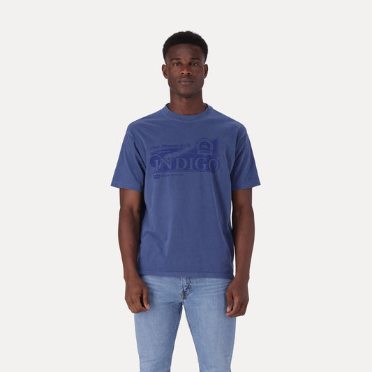 VINTAGE FIT GRAPHIC T-SHIRT - BLUE