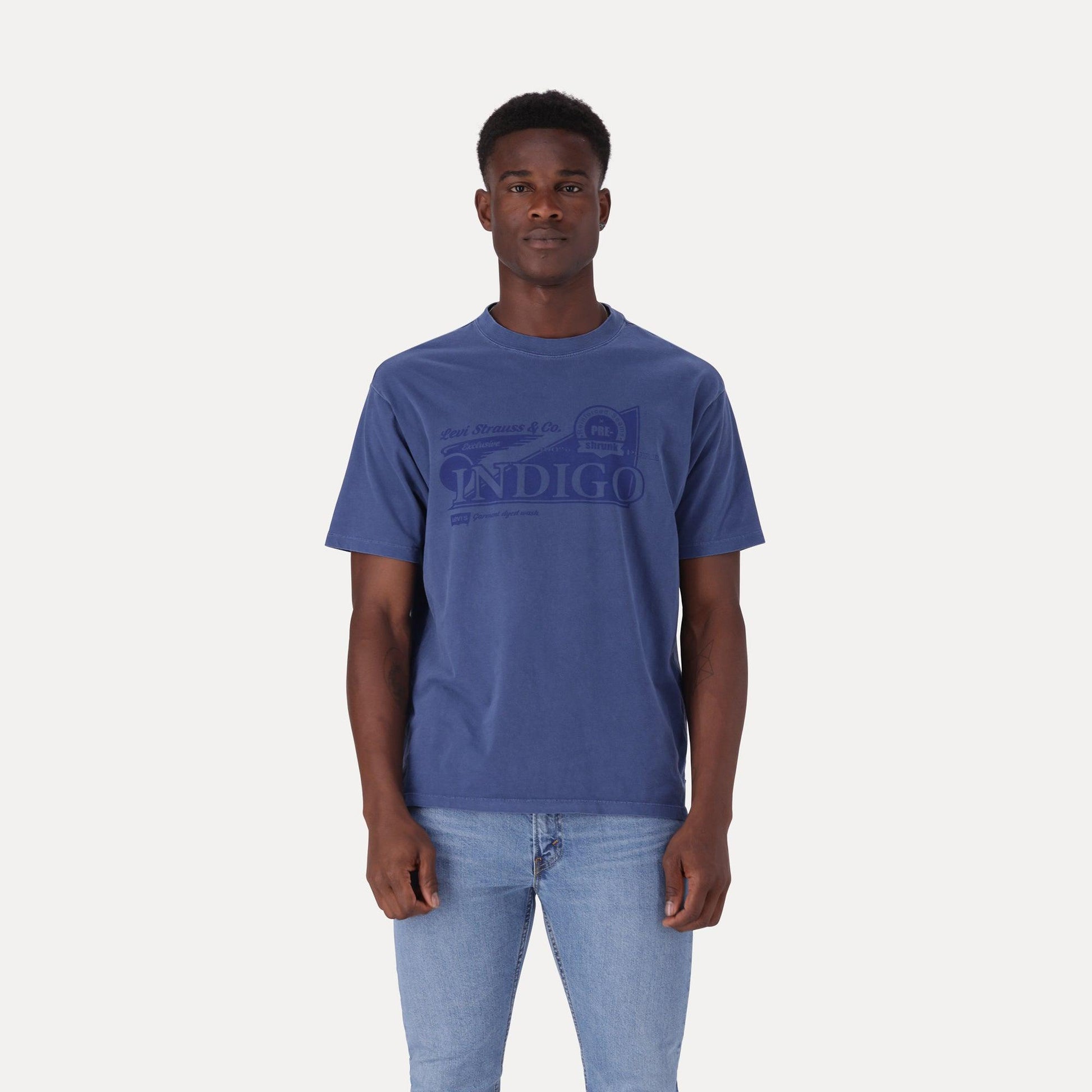 VINTAGE FIT GRAPHIC T-SHIRT - BLUE