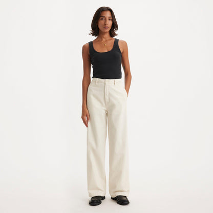WELLTHREAD ORCRD SFT STR TROUSER SOFT CERAMIC - NEUTRAL